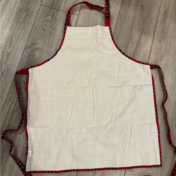 Talbots Red Plaid Apron - Picture 2 of 2